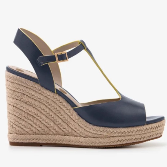 Boden Carrie Espadrille Wedge, Dark Navy Sz 40 - Picture 12 of 16
